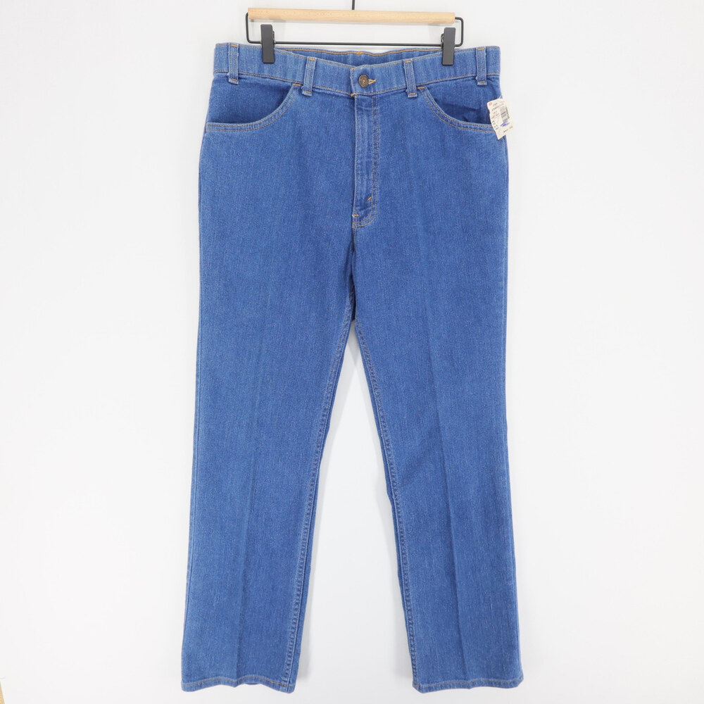 Vintage Levis Action Jeans Mens 36x31 Blue Stretch Straight Leg Made in USA
